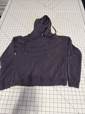 Lululemon Twisted & Tucked Pullover Hoodie Sweatshirt Open Back Size 4 Gray